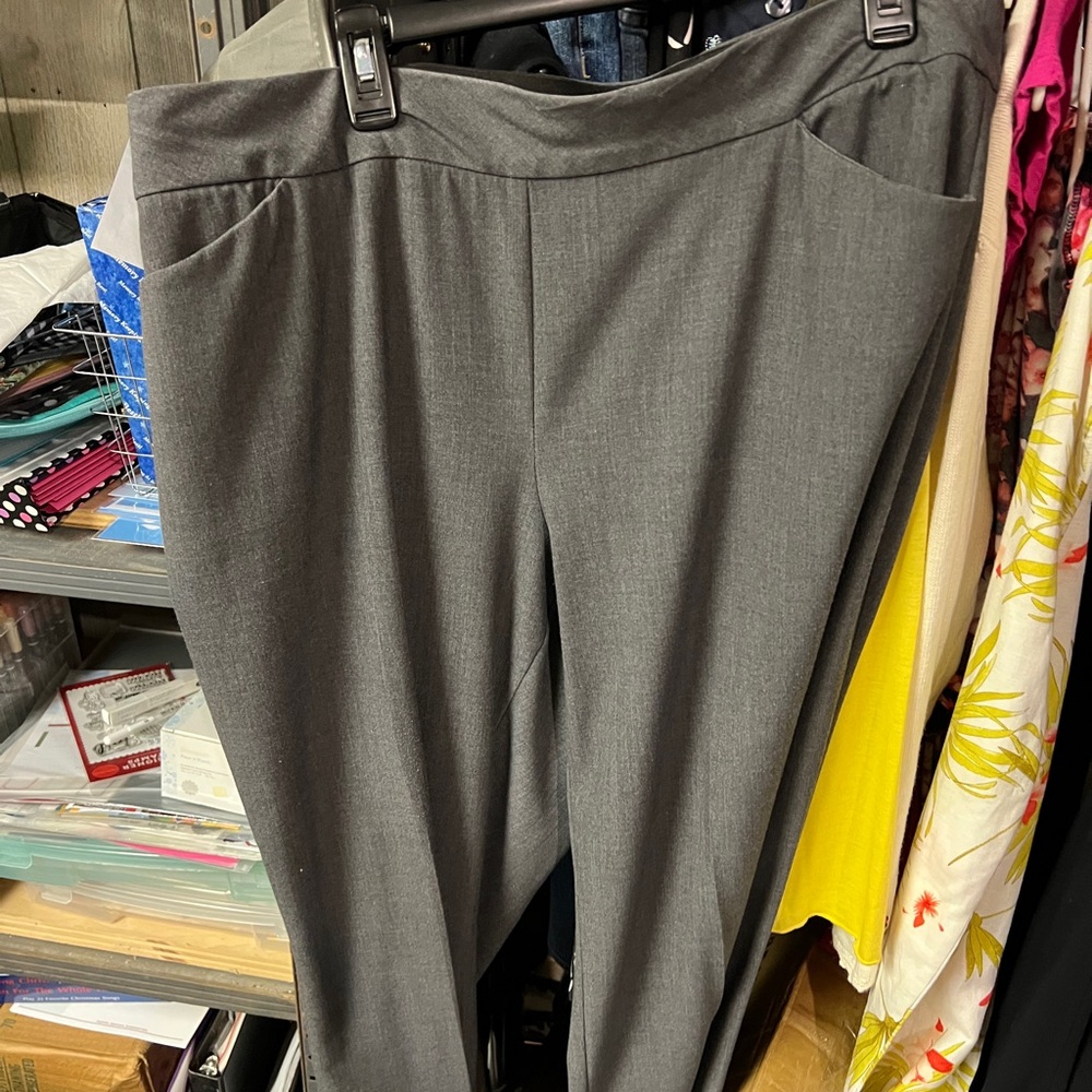 JM Collection Gray Pants - Picture 2 of 5